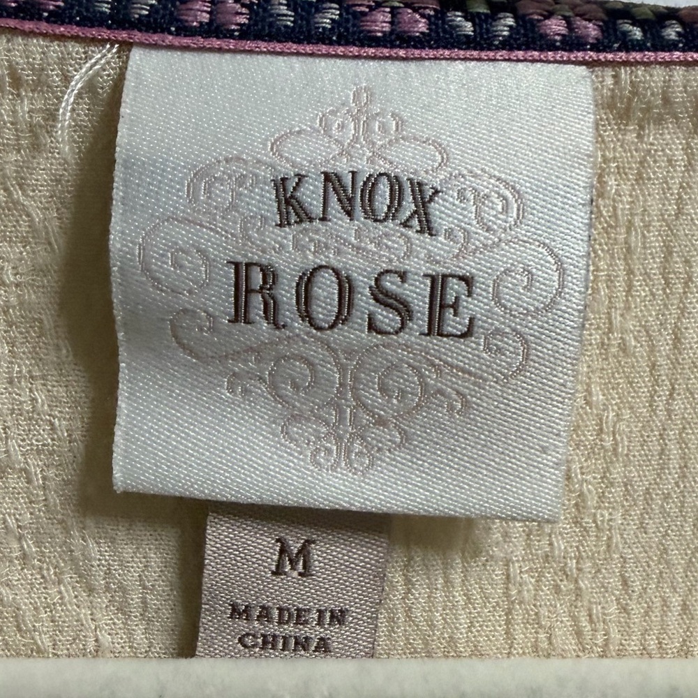 Knox Rose Cream Blouse with Floral Embroidery #0010 - Picture 5 of 9